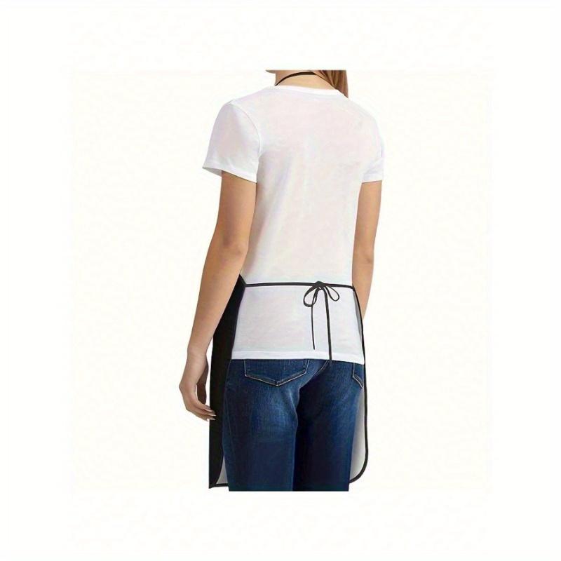 1pc Apron 80*60cm Simple Style Apron, Letter Phrase Print Apron Thickened Cute Waterproof Waist Apron, Kitchen Supplies