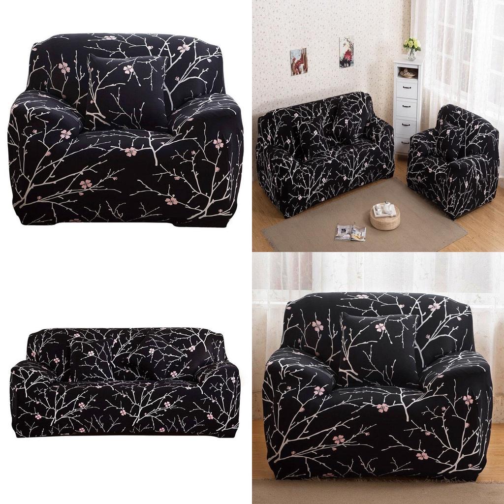 Elegant Floral Stretch Chair Sofa Love Seat Covers With Soft Texture And Excellent Fit