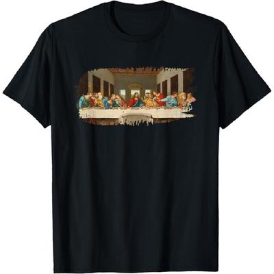 Tricou Ultima Cină Grunge de Leonardo da Vinci(4)