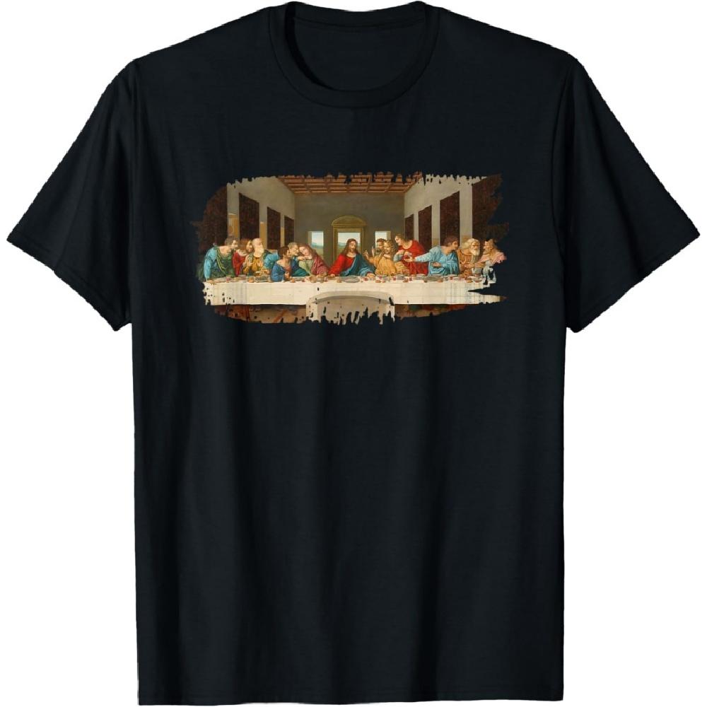 

Last Supper Grunge by Leonardo daVinci T-Shirt(4) XXXXXL чорний