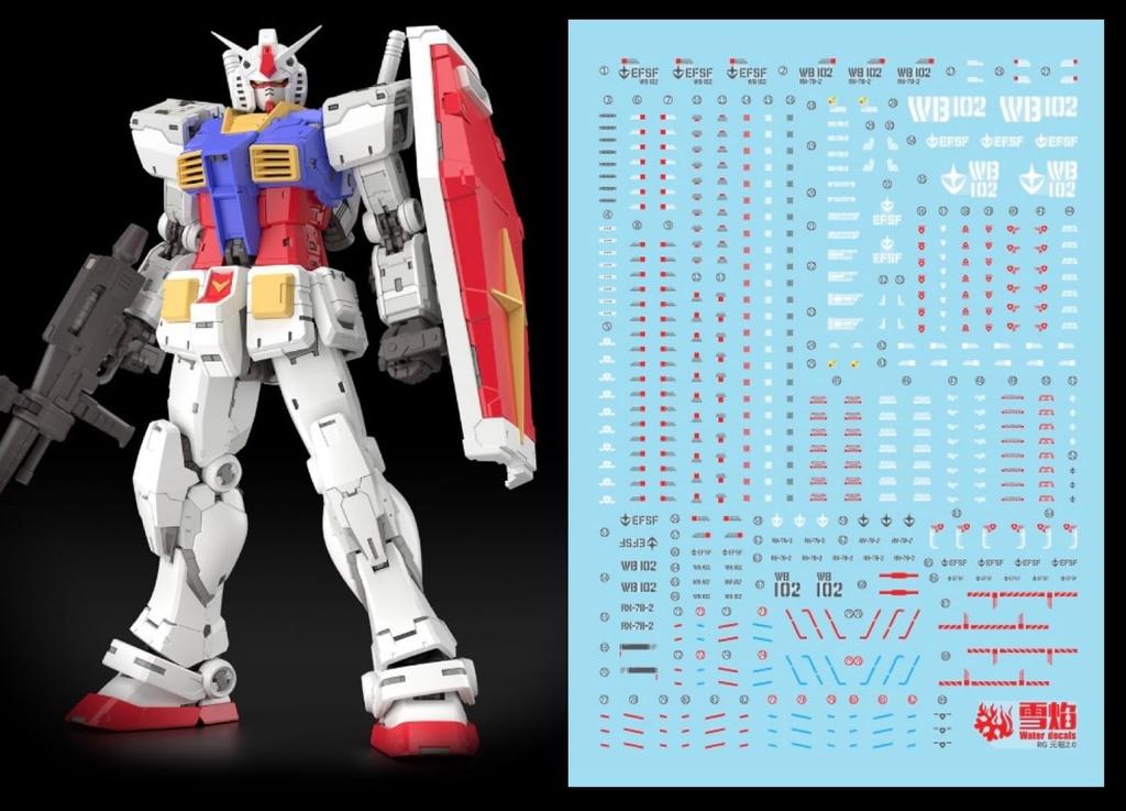HG RG EG Robot MS Yukisha Obtisky pro přenos vodou RG Gundam Fluorescenční!! 1/144 Detail-Up (pro 1/144 RX-78-2 Ver.2.0 RG-56)