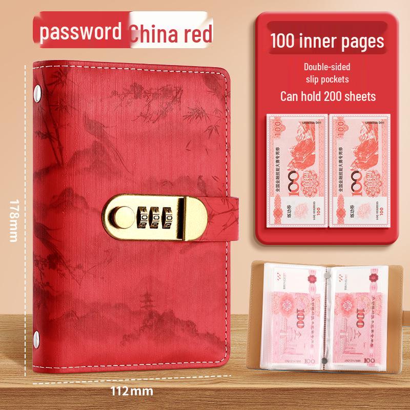 

Альбом для грошей формату А6 альбомного типу з кодовим замком