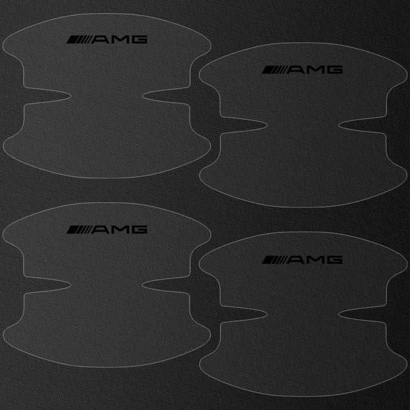 8Pcs Transparent Car Door Handle Bowl Anti Scratch Protective Sticker For Mercedes Benz AMG GLE GLS GLC CLA GLB ML C500 C200 C300 W204 W206 W205 W203