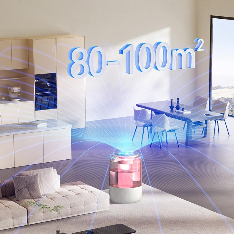 2025 Silent Home Air Humidifier: Large Capacity, Indoor Moisturizer, Ideal for Bedroom and Pregnant Women