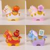 Small Pony Fortune Resin Desk Ornament With Lucky Symbols For Office Decor And Giftgiving