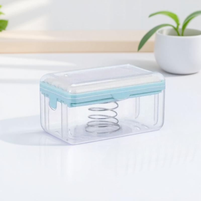 

Многофункциональная дорожная мыльница, контейнер для хранения, органайзер для ванной комнаты, контейнер для пены, предметы первой необходимости для душа синий