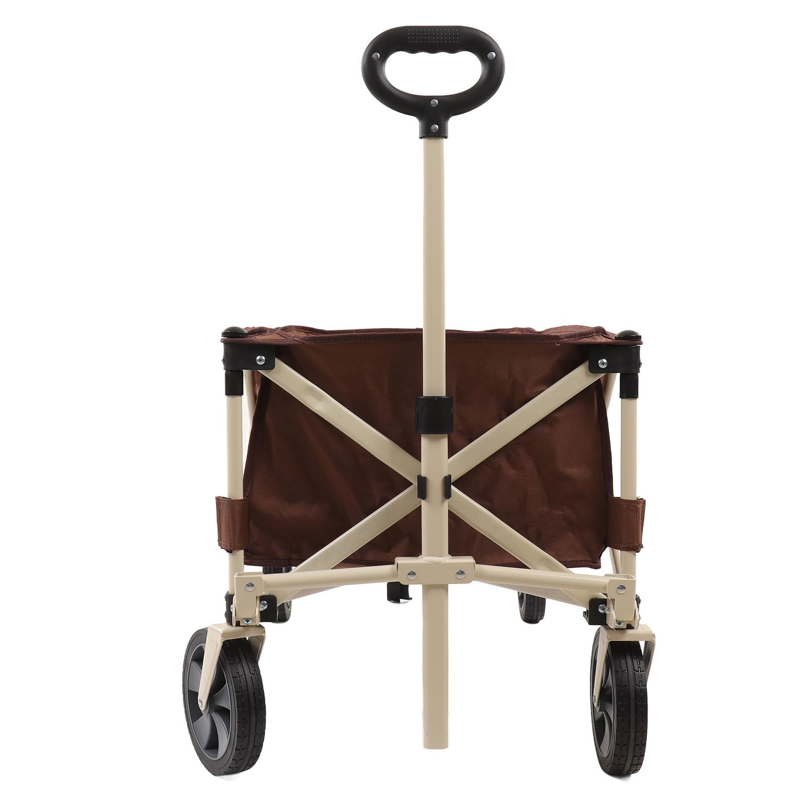 Складная тележка-фургон с высокой грузоподъемностью, выдвижной ручкой, резиновыми колесами, тележка для кемпинга для улицы