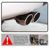 Universal Car Inlet Double-Barrel Rear Exhaust Tip Tail Pipe Muffler Outlet Stainless Steel Trim Muffler Pipe Tail