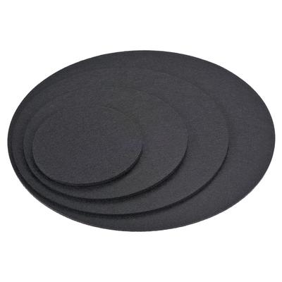 M METERXITY 8pcs Planter Coaster Set Felt Round Flower Pot Drip Pad Mat for 10cm 15cm 20cm 25cm Black Outdoor/Garden