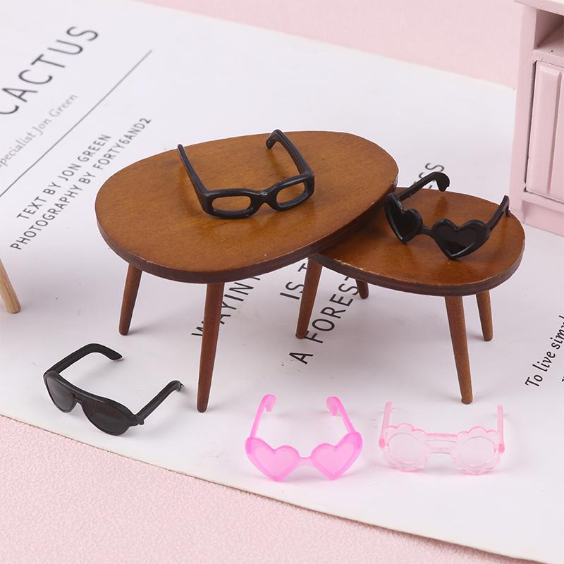 20 szt. Mini Plastikowe Okulary Okrągłe Oprawki Okulary Dla Lalek High Dzieci Zabawka Mini Okulary Losowe Akcesoria Dla Lalek