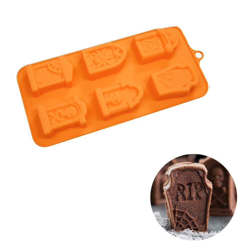 6 Cavity Witch Broom Cookie Mold DIY Mousse Cake Mould Bakeware Finger Biscuit Mold  Resin