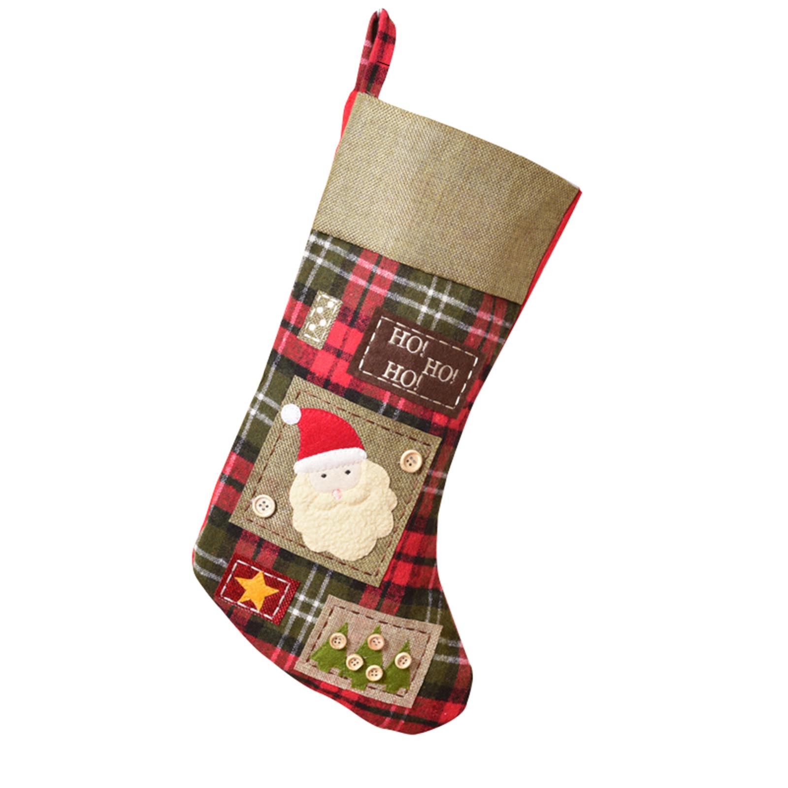 

Персонализированное вышитое имя Рождественский плед Снеговик и Рождественские чулки One Size