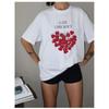Western Style Fashion Casual Loose Print Short Sleeve Cotton T-shirt Top Loose Printed T-shirt Top