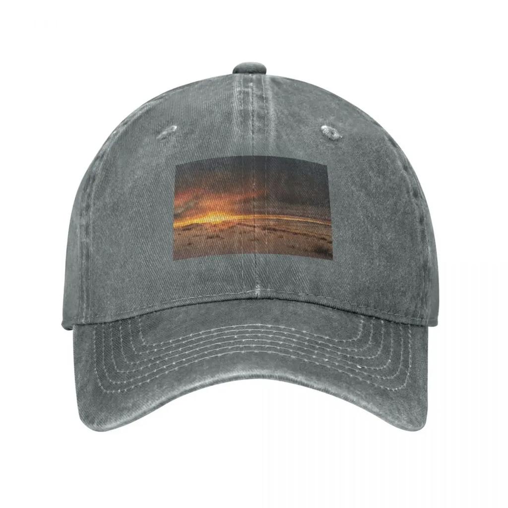 Winter Sunrise Baseball Cap Custom Caps Luxury Hat Hiking Hat Winter Hats for Unisex Unisexs Luxury Womens