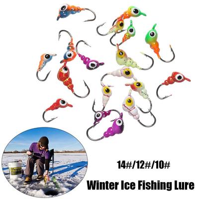Balanceador de Walleye Artificial AD-Sharp Formigas em Forma de Inverno Isca de Pesca no Gelo Chumbo Gancho Rígido