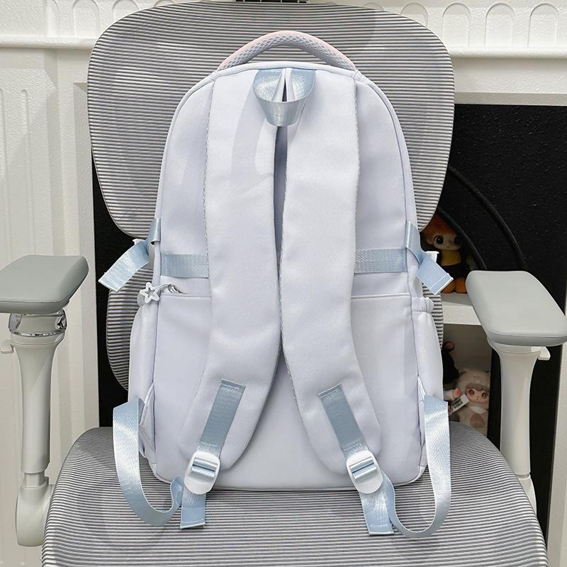 Schoolbag New Schoolbag High Value Dopamine Cute Girl Backpack Campus Junior High School High School Students Large Capacity Backpack