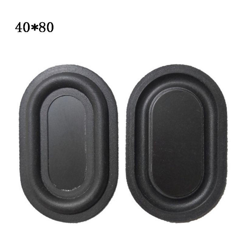 2pieces Black Vibration Plate High Sensitivity and Resolution Passive Radiators DIY Bass Speaker Loudspeaker Vibrating