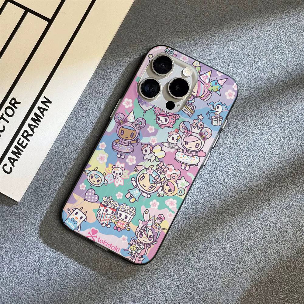 Fashion Brand T-Tokidoki For IPhone 17 16 15 14 13 12 11 Pro Max Plus Pro Clear Phone Cover Non-Slip Shell