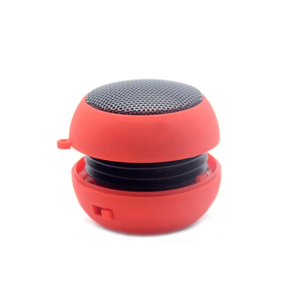 Portable Hamburger Mini Speaker Mp3 Music Loudspeaker Player Outdoor 3.5mm Wired Speaker Sound Box for Phone Tablet Laptop