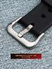 [syzynicy] Replacement Silicone Watch Strap for GM-B2100/GMW-B5000 Black Resin Double Convex Watch Band (Black Link Silver Buckle, GM-B2100)
