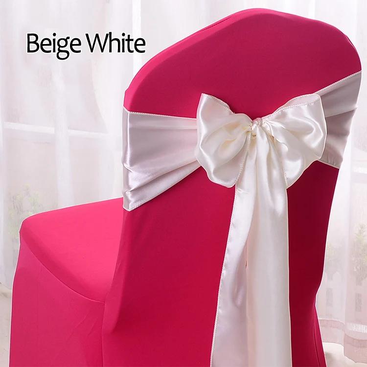 Satin Chair Sashes Ties 12Pcs Chair Decorative Satin Sashes Bow Design for Wedding Events Banquet Home Kitchen Decoration