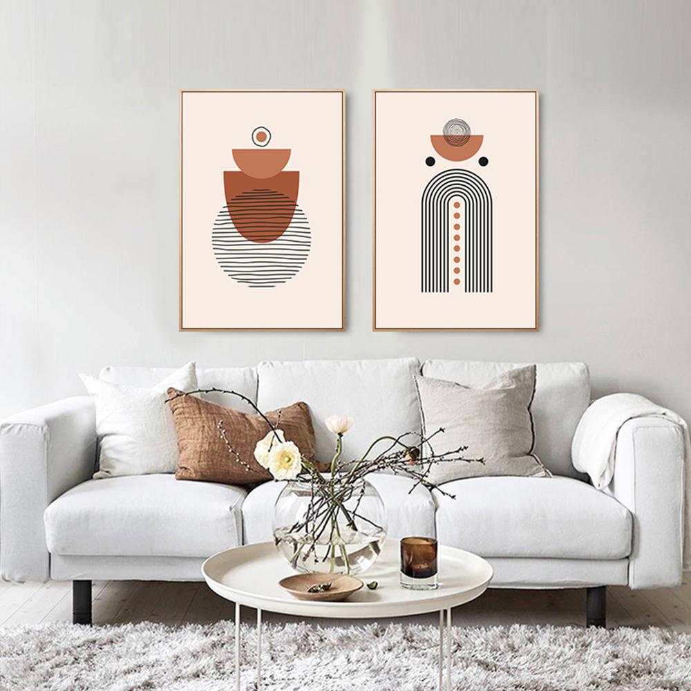 Abstract Posters And Prints Modern Wall Pictures For Living Room Decoration Geometry Painting Line Rainbow Canvas Art Print