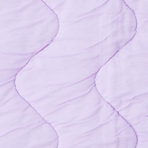 Nishikawa Seven Days Single Mattress Pad, Washable, Soft and Fluffy, Stays in Place, Elastic Corners, Lavender (CM05040013)