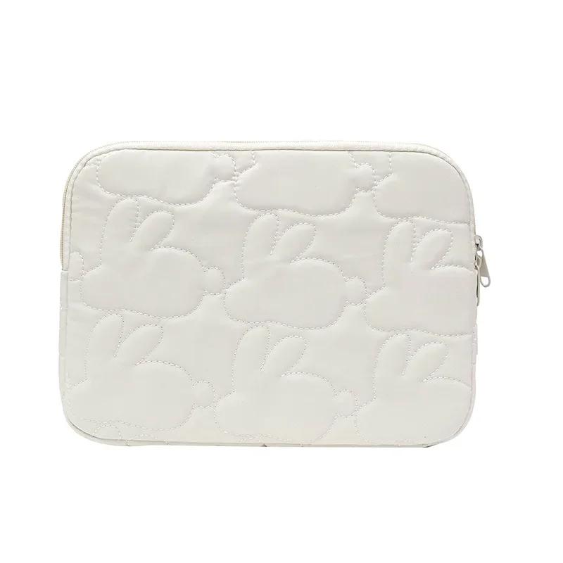 Embroidery Rabbit Pattern Cute Shockproof Laptop Sleeve Case Bag 11 13 Inch For Macbook For Samsung Laptop And Tablet Pouch