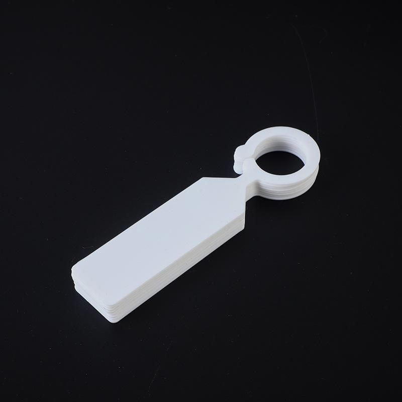 Waterproof Plant Variety Marking Tags - Durable Plastic, Ring Buckle Design for Seedlings, Flowers, Grapes, Watermelons, and Fruit Trees