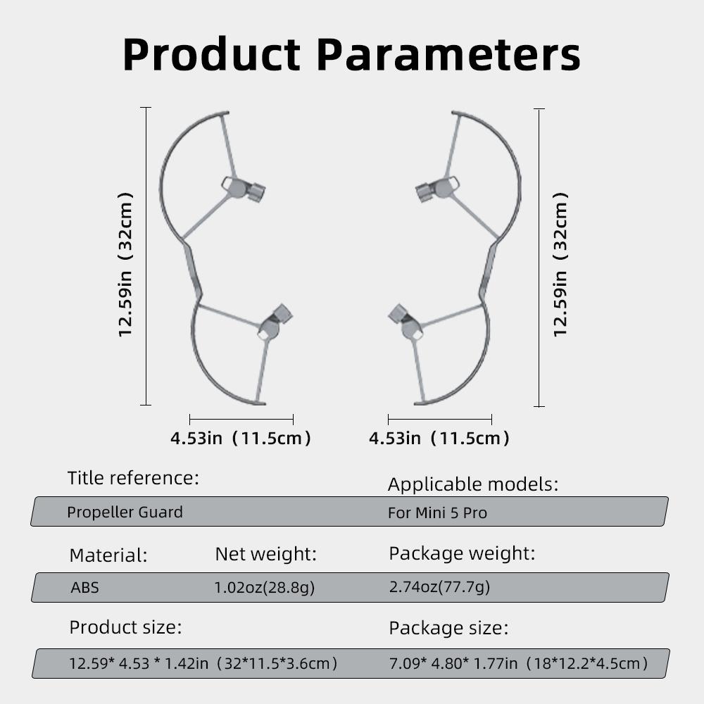 For DJI MINI 5 PRO Anti-Collision Drone Bumper Shield Lightweight Easy Install Protective Covers Reusable Drone Accessory