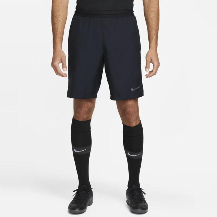 Nike Elastic Waist Soccer Shorts With Logo Men Bottoms Black AA0737-010