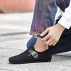 Solid - Colored Men's Suede Casual Shoes Light And Comfortable Flat Shoe Fashionable Soft - Soled Casual Shoe Daily Office Shoes