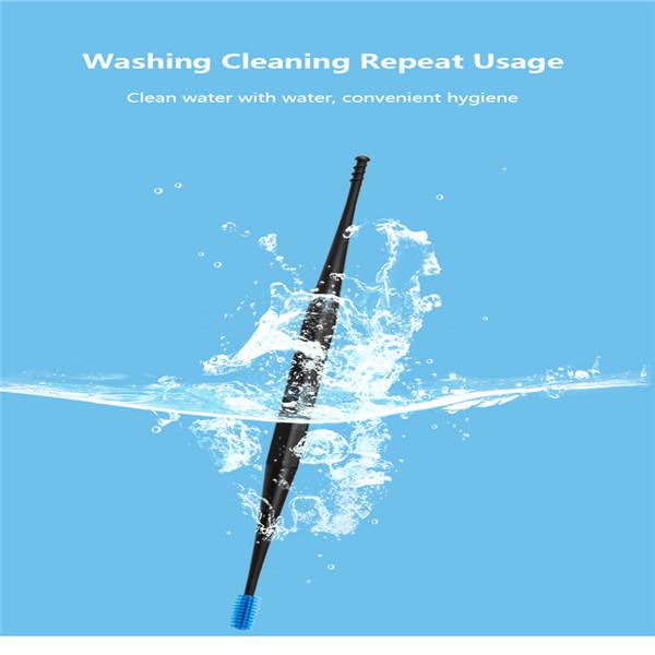 Soft Silicone Ear Pick Double-End Ear Wax Curette Remover Ear Cleaner Spoon Spiral Ear Clean Tool 