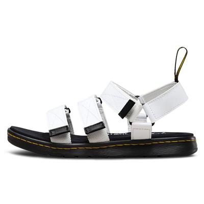 Dr. Martens Magic Tape Cross Strap Beach Sandals Women Sandals White 23453100