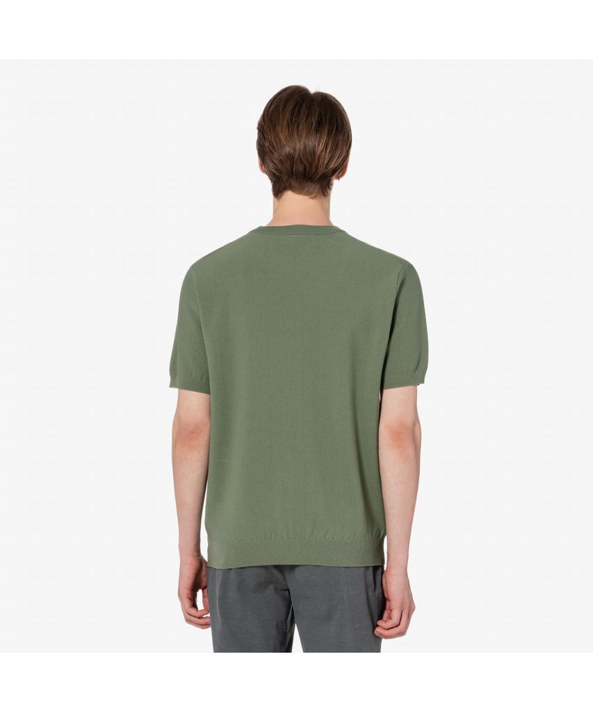 Lacoste Men'S Solid Short Sleeve Crew Neck Sweater Ah224E-55G Bmy