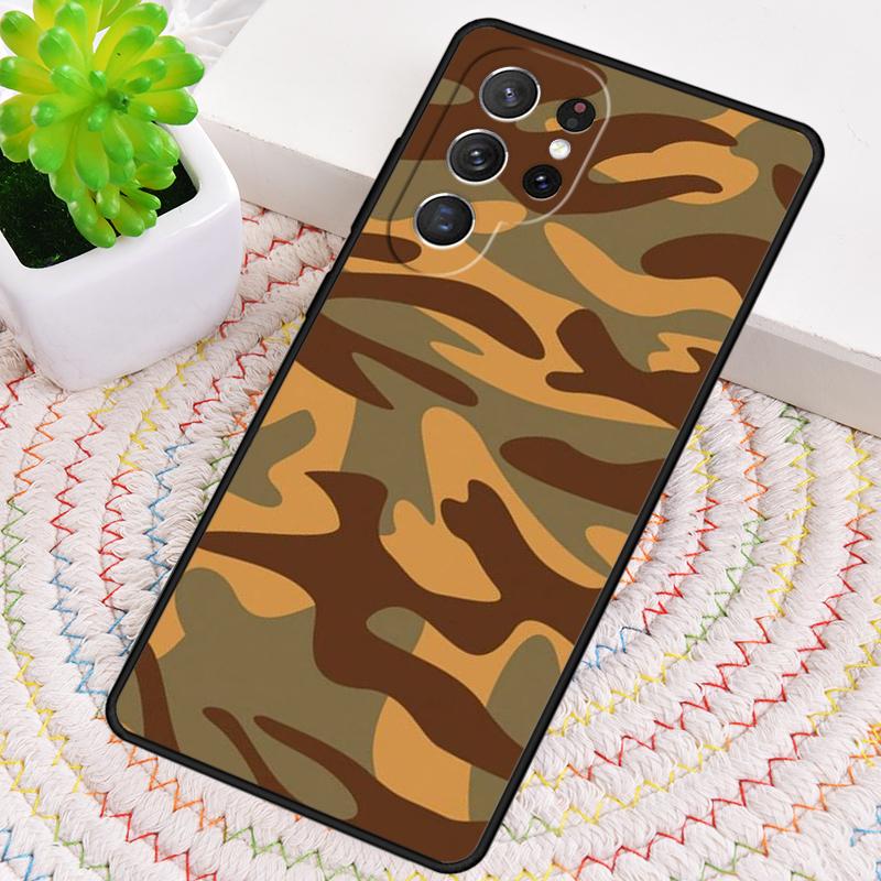 Camo Camouflage Fashion Phone Case for Samsung Galaxy note 10 pro S26 Ultra S23 S24 FE S25 S21 S22 PLUS shockproof Cove