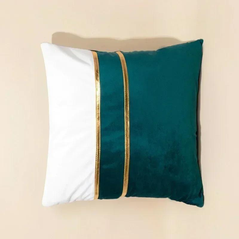 Fodera per Cuscino in Velluto Lusso Nordico 45x45cm Decorazione Casa Federa Cuscino Patchwork Copricuscino per Divano Cuscino in Velluto