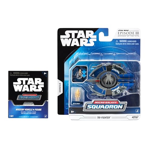 

Star Wars Micro Galaxy Squadrons Vulture Droid Mystery Bundle - 3-inch and 2.5-inch Vehicles with Microfigure Accessories