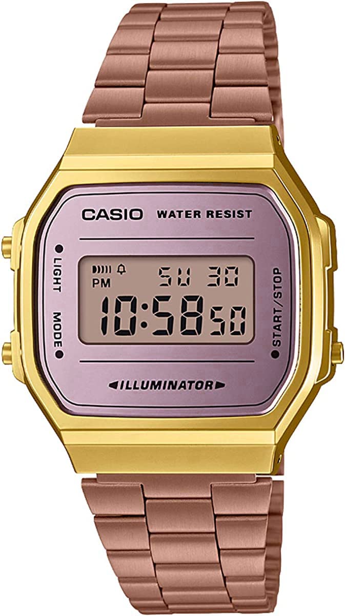 

[Casio] CASIO Цифровые часы Standard A168WECM-5 Мужские Женские Розовое Золото x Золото Overseas Модель [Параллельный Импорт]