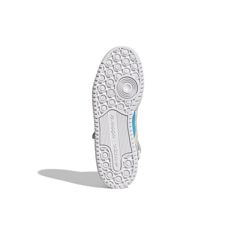 Adidas Originals Forum 84 High Leather Retro Casual High-Top Sneakers Women Sneakers White Beige Blue GY8164