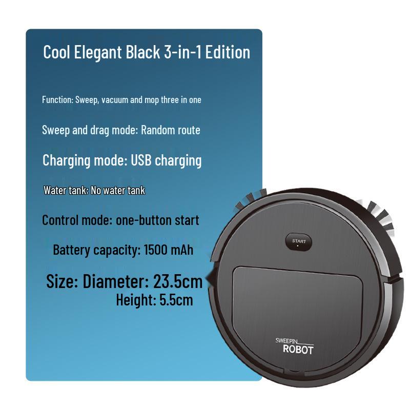 Smart 3-in-1 Automatic Home Cleaning Robot: Vacuum, Sweep & Mop