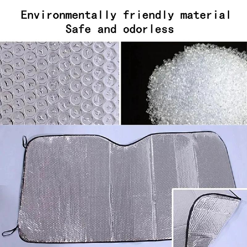2pc140x70CM Car Window Sun Shade Windshield Snow Ice Anti-UV Protection Front Rear Windshield Block Cover Visor Auto Accessories