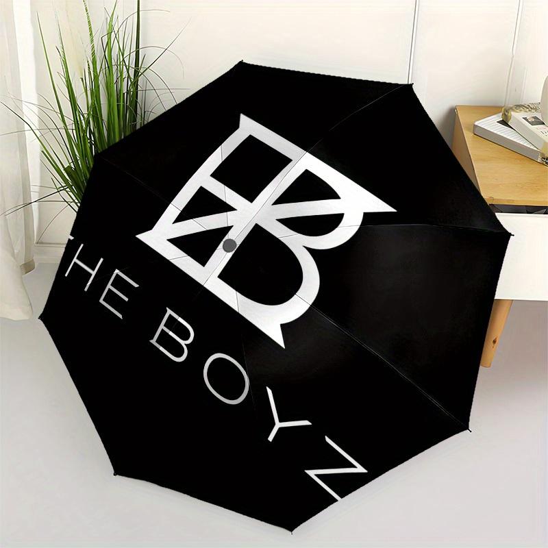 1pc THE BOYZ Umbrella with Plastic Handle,Suitable for All Seasons Home Travel Outdoor UmbrellaM1305