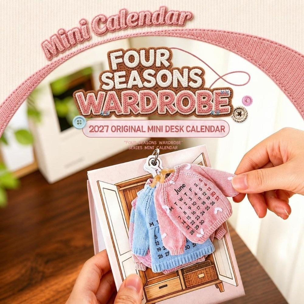 Monthly Table Calendar Mini Flip Calendar Gifts 2027 Desk Calendar Desktop Decoration