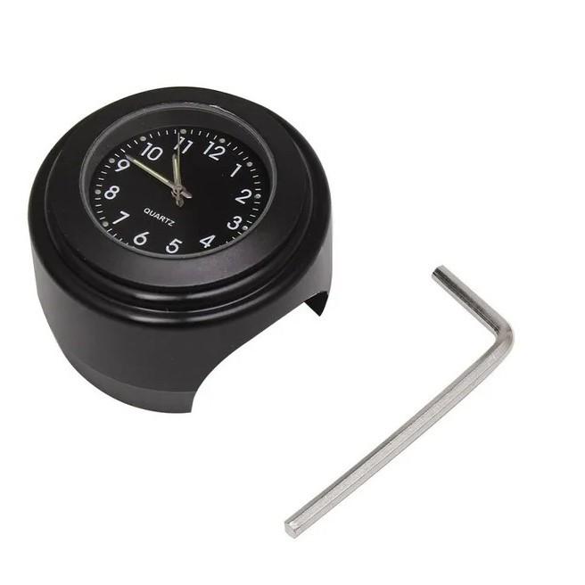 Univerzální svítící hodiny a teploměr na řídítka pro jízdní kola/motocykly (22-25,4 mm)