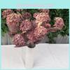 Hydrangea Snowball Artificial Stems Multibranch For Wedding Home Gift Decor