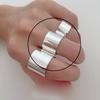 Bf Club   Copper Rings For Women Girl Female Open Minimalist Retro Wide Ring Creative Anillos Bague Fine Jewelry