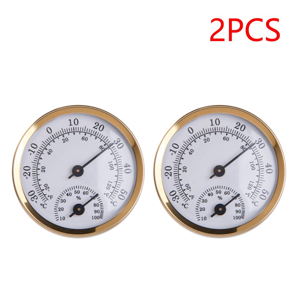 2-5PCS Wall-Mounted Mechanical Thermometer Hygrometer Dial Temperature Humidity Meter Indoor Household Temperature Sensor