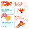 Baby Animal Plush Rattle Shaker Toy Soft Teether Sensory Toy for Newborn 0‑12 Months