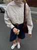 Women's New Spring Summer Polka Dot Long Sleeve Jacket Set with Shorts